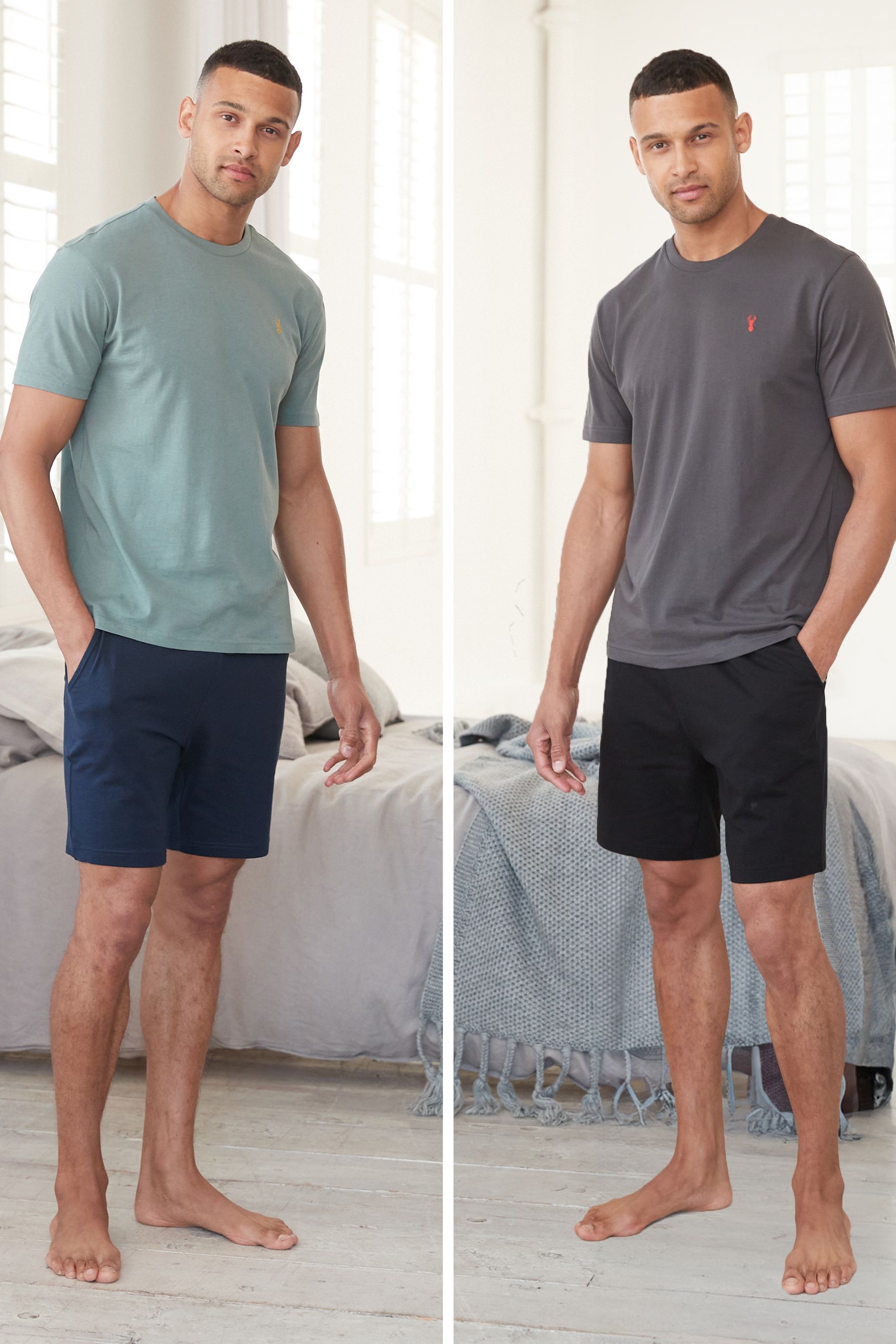 Grey pyjamas short set online