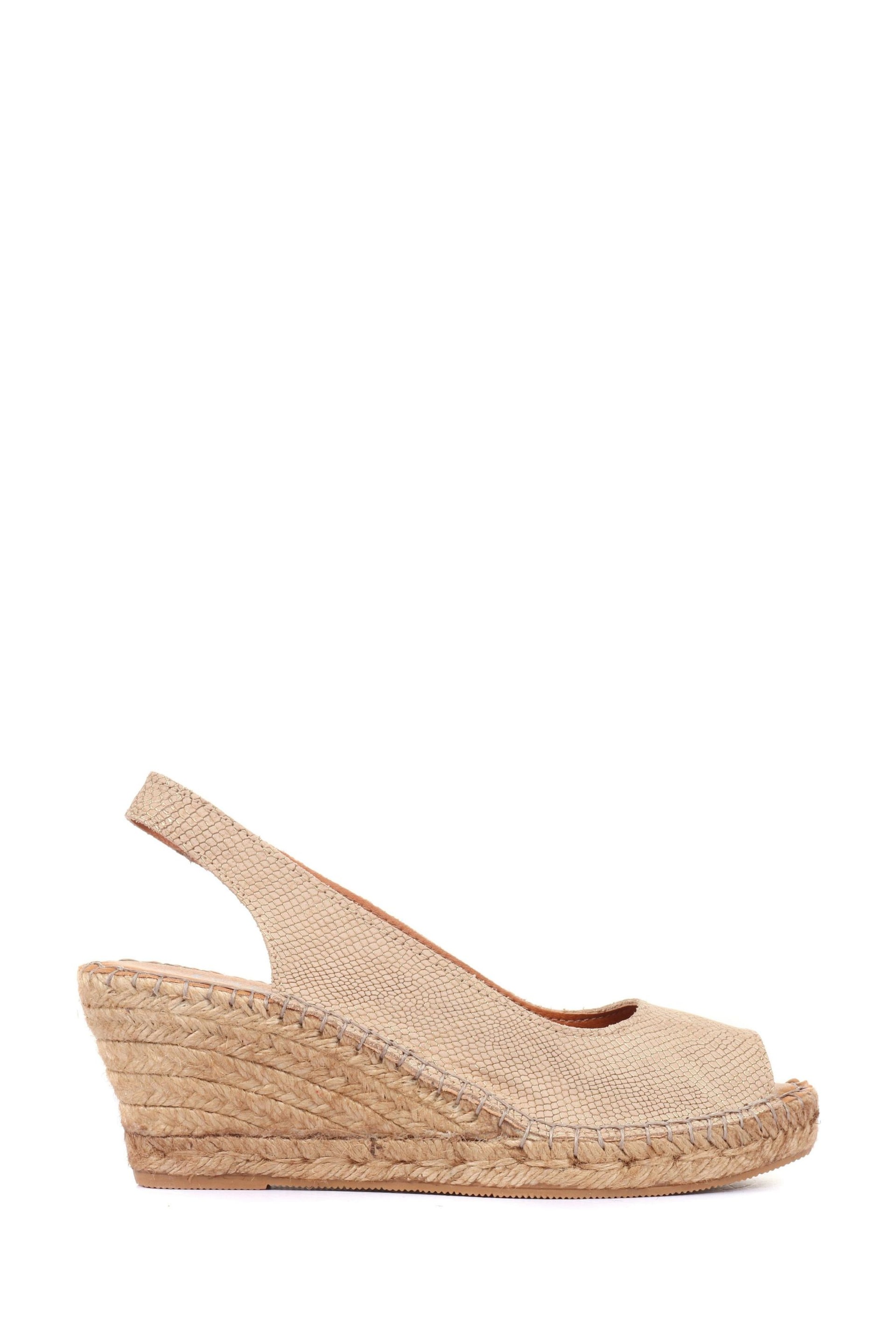 Jones Bootmaker Gold Rosanna Slingback Wedges - Image 1 of 6