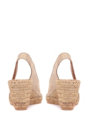 Jones Bootmaker Gold Rosanna Slingback Wedges - Image 3 of 6