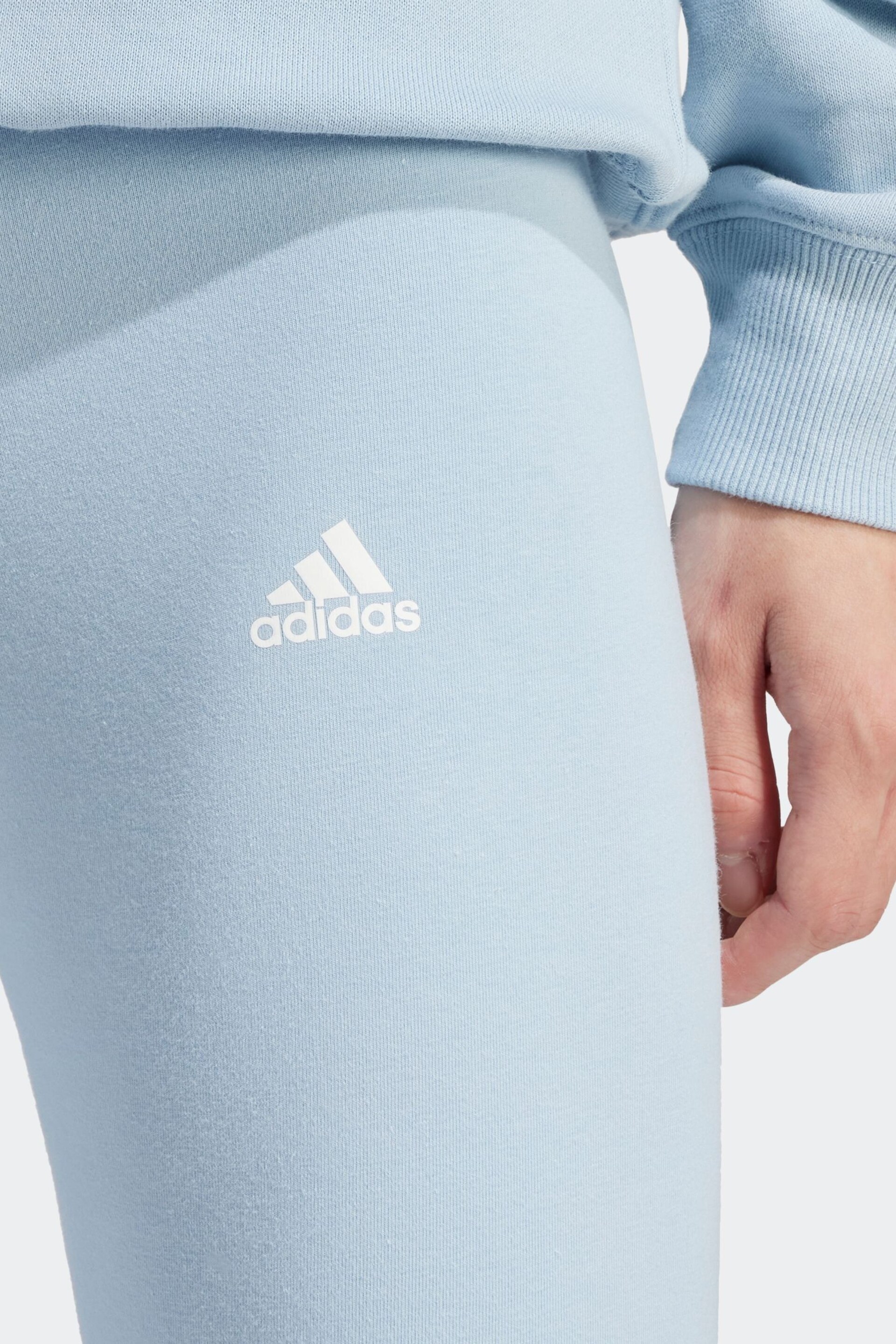 adidas Blue Sportswear Essentials High-Waisted Logo Leggings - Image 4 of 6
