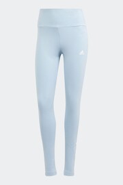 adidas Blue Sportswear Essentials High-Waisted Logo Leggings - Image 6 of 6