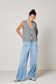 Grey Knitted Waistcoat - Image 2 of 6