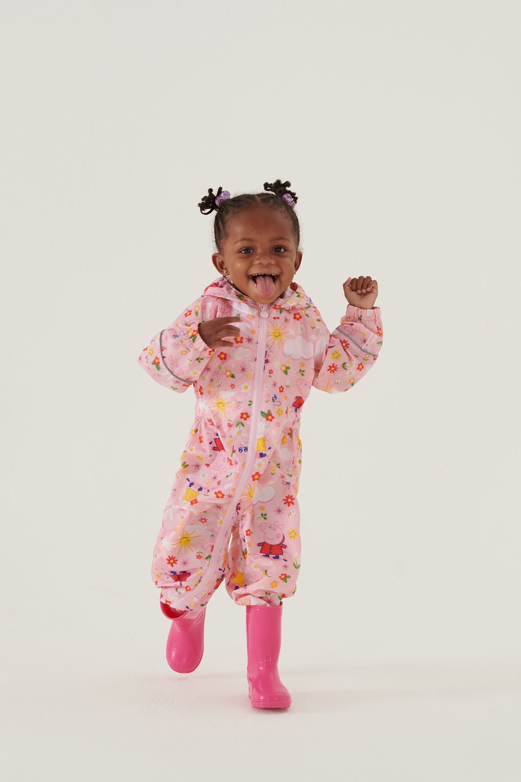 Buy Regatta Peppa Pig Pink Pobble Waterproof Suit from Next Lithuania