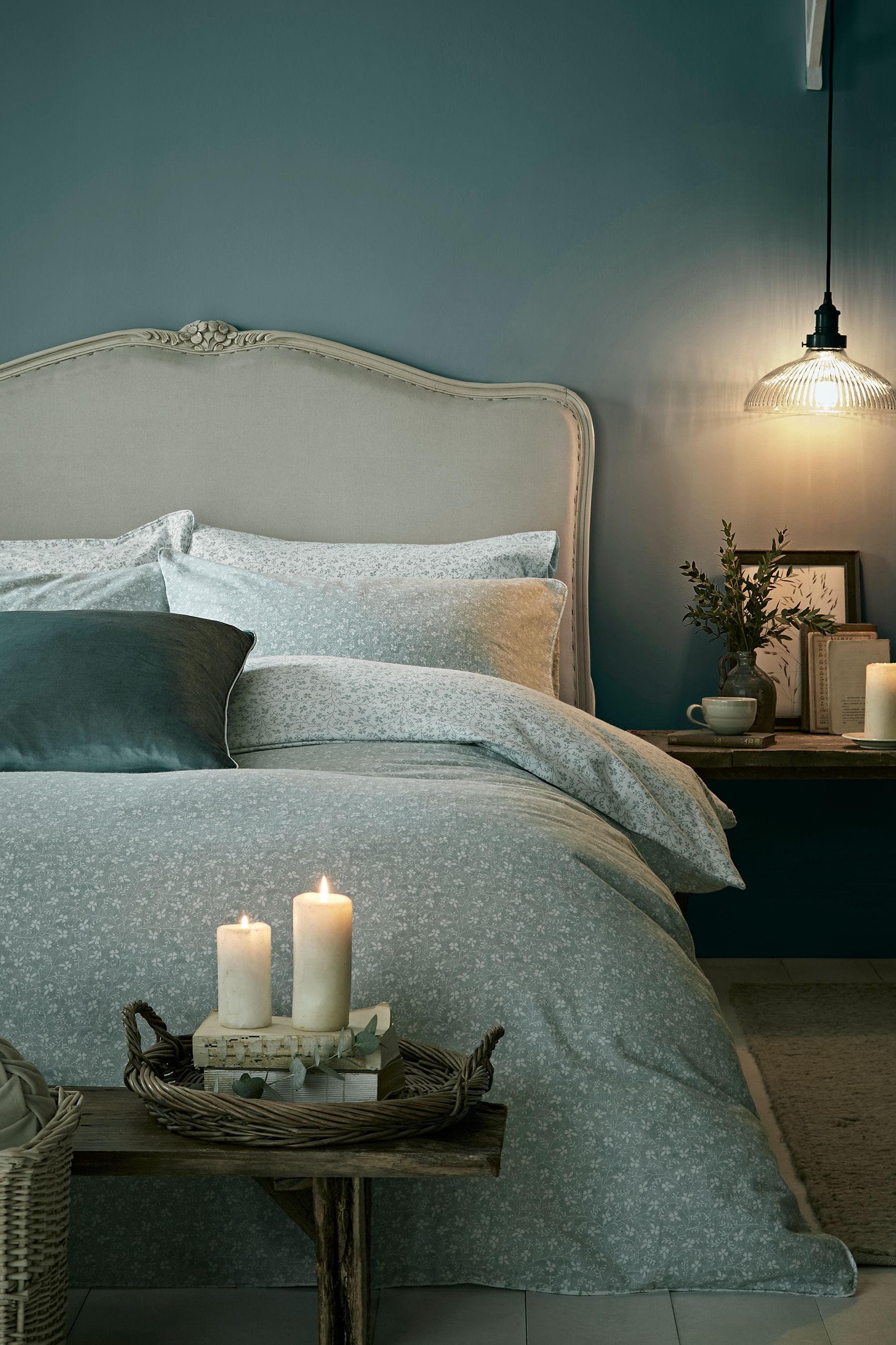 Buy Laura Ashley Pale Seaspray Blue Brushed 100 Cotton Campion Duvet Cover and Pillowcase Set from the Next UK online shop