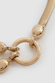 Reiss Gold Cleo Snake Chain Belt - Image 6 of 6