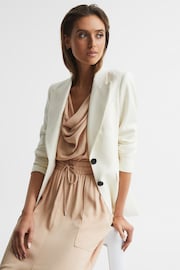 Reiss Nude Tia Sleeveless Cowl-Neck Shirt Dress - Image 8 of 8