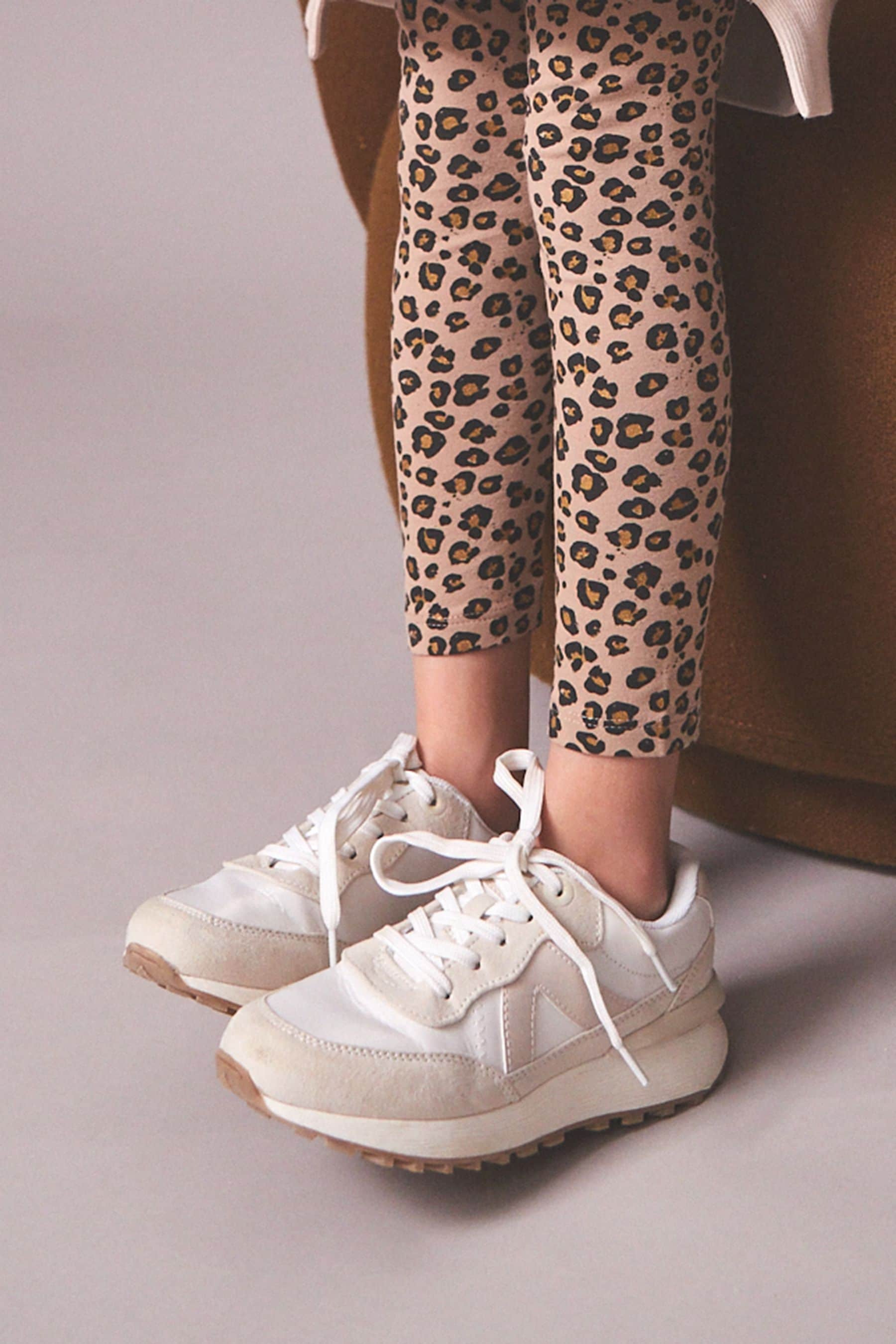Buy Neutral Mix Lace Up Chunky Trainers from Next Luxembourg