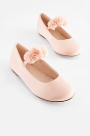 Pink Standard Fit (F) Stain Resistant Corsage Flower Occasion Shoes - Image 1 of 5