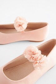 Pink Standard Fit (F) Stain Resistant Corsage Flower Occasion Shoes - Image 3 of 5