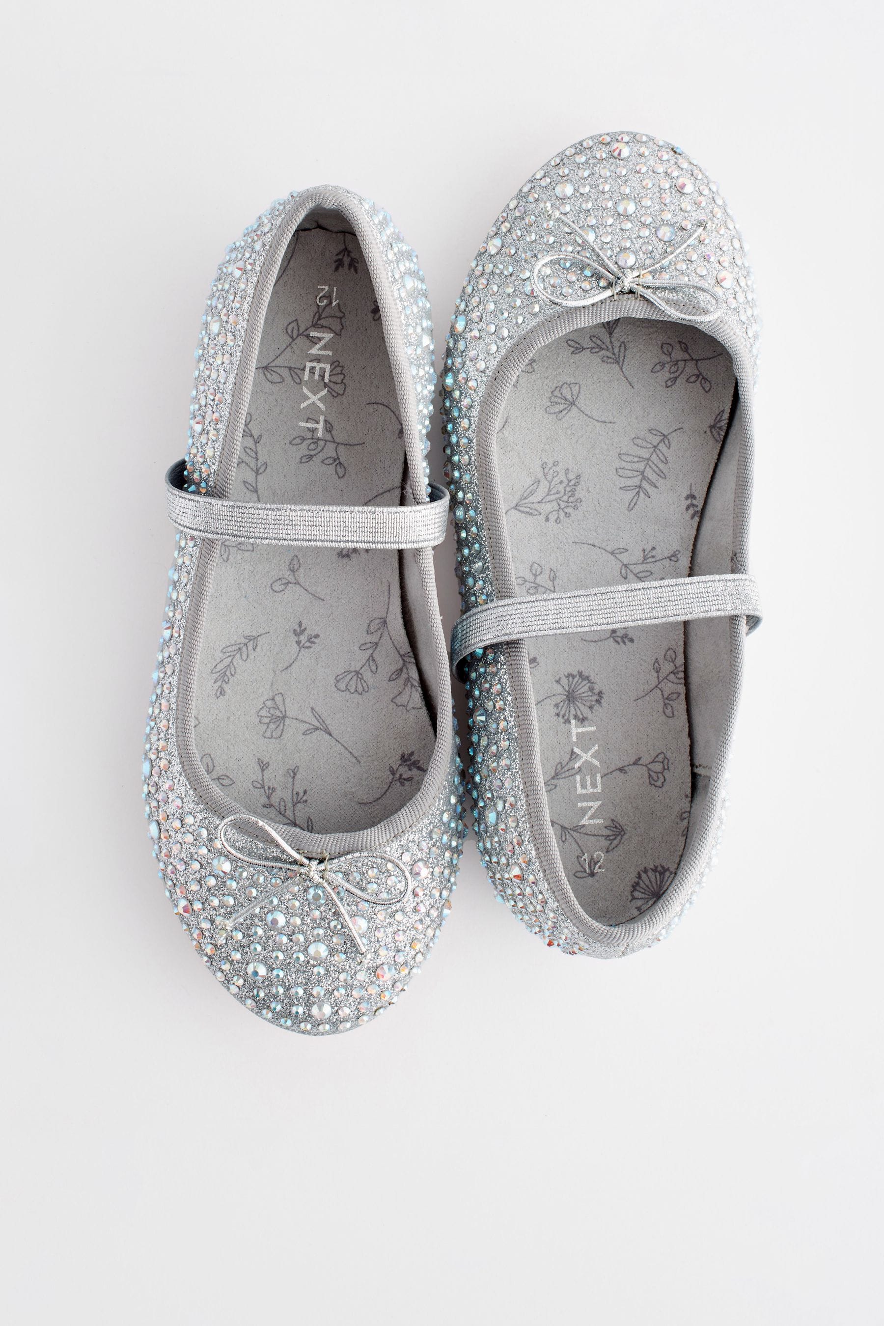 Buy Silver Jewelled Mary Jane Occasion Shoes from the Next UK online shop