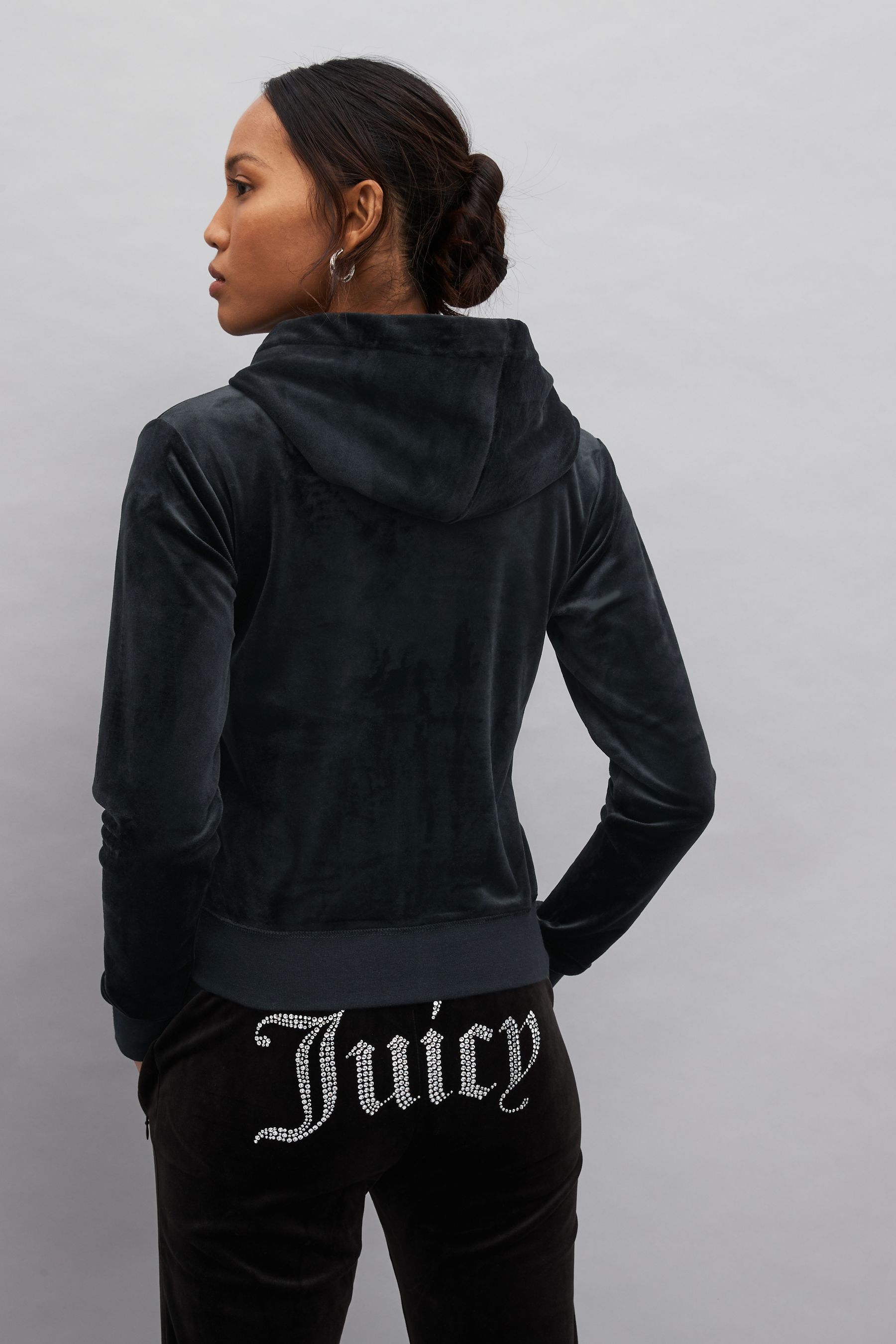 Buy Juicy Couture Womens Zip Through Velour Robertson Zip Up Hoodie from Next Luxembourg