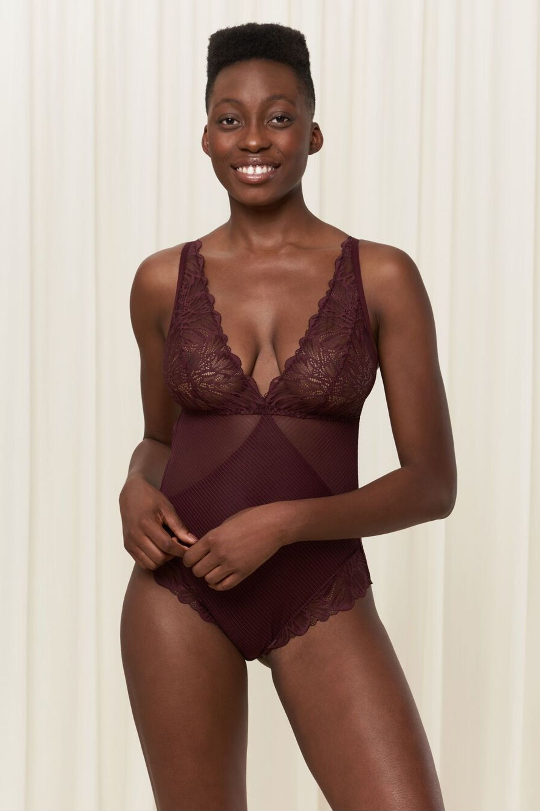 Spotlight on lace bodysuit top
