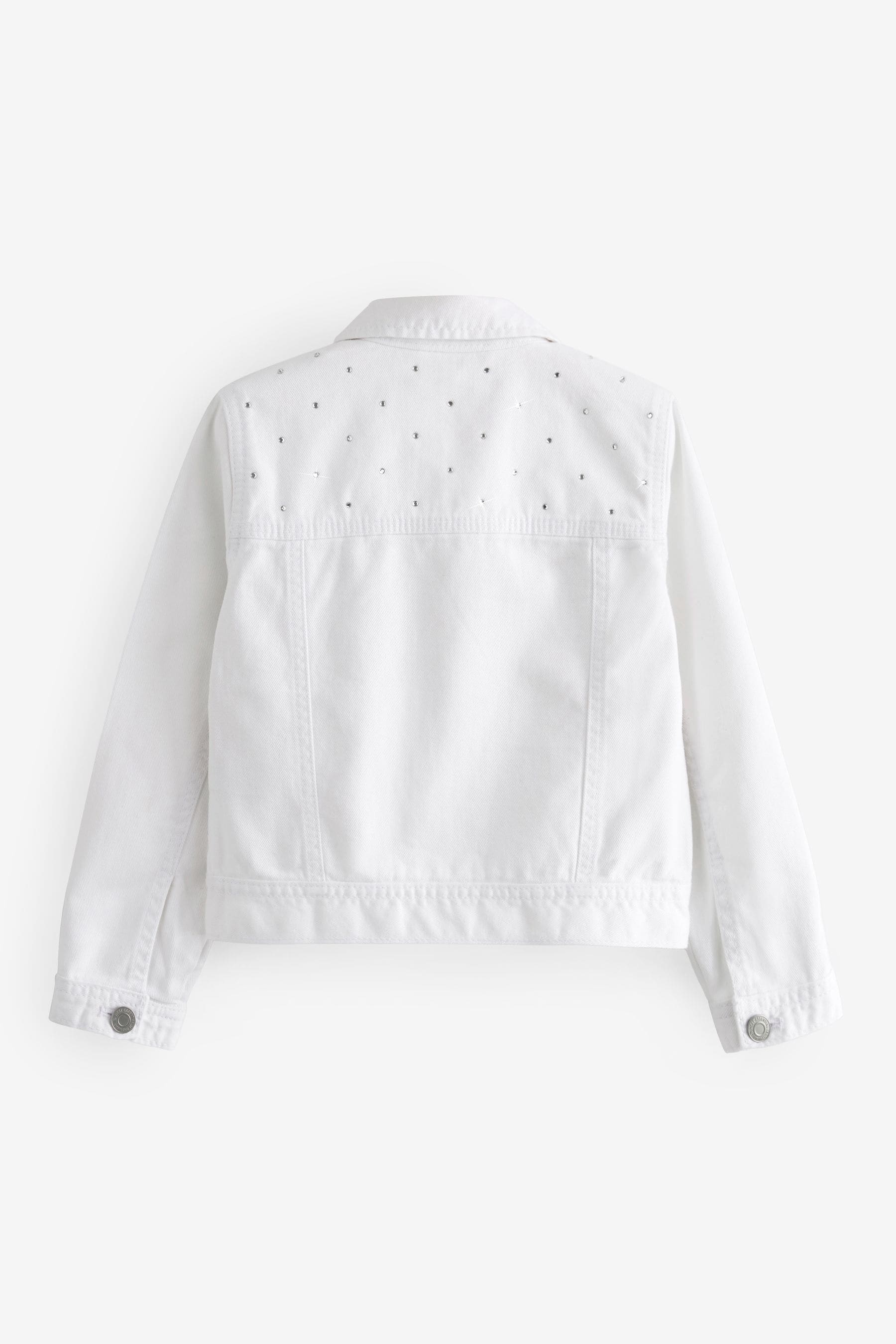 Buy White 100 Cotton Diamante Denim Western Jacket 3 16yrs from Next Canada