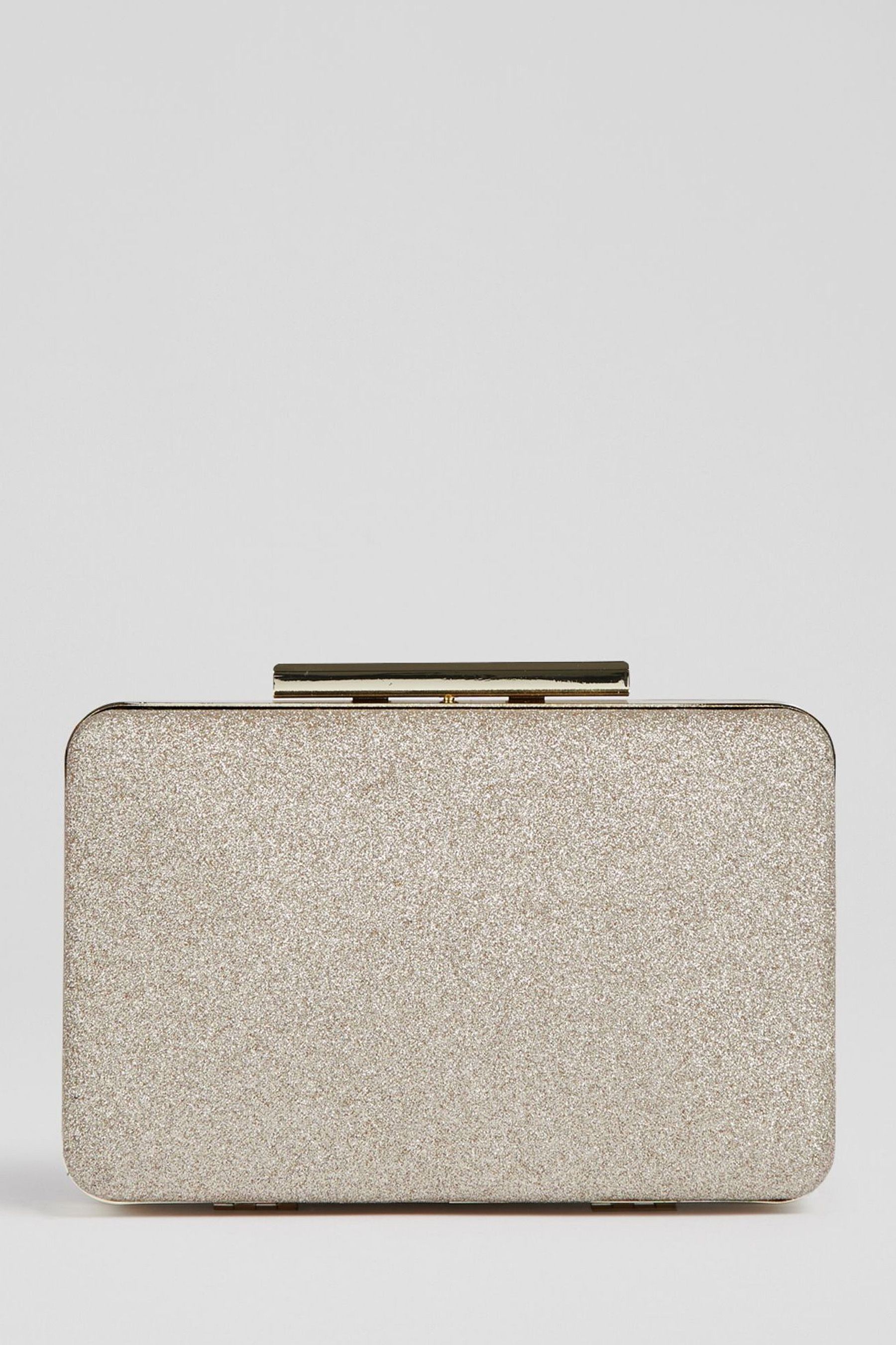 Glitter box clutch bag clearance