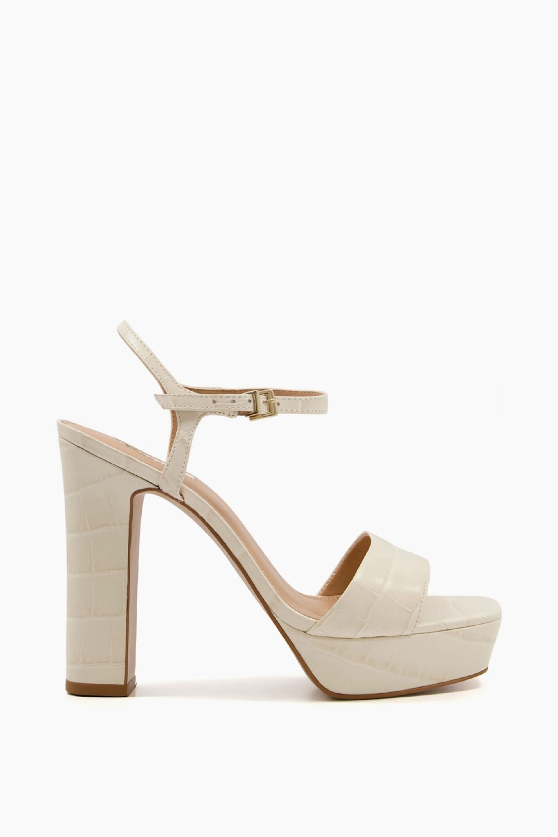 Dune London Natural Matche High Platform Sandals - Image 1 of 4