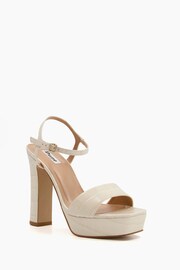 Dune London Natural Matche High Platform Sandals - Image 2 of 4