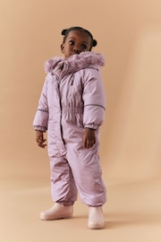 Pink Shower Resistant Snowsuit (3mths-7yrs) - Image 2 of 12
