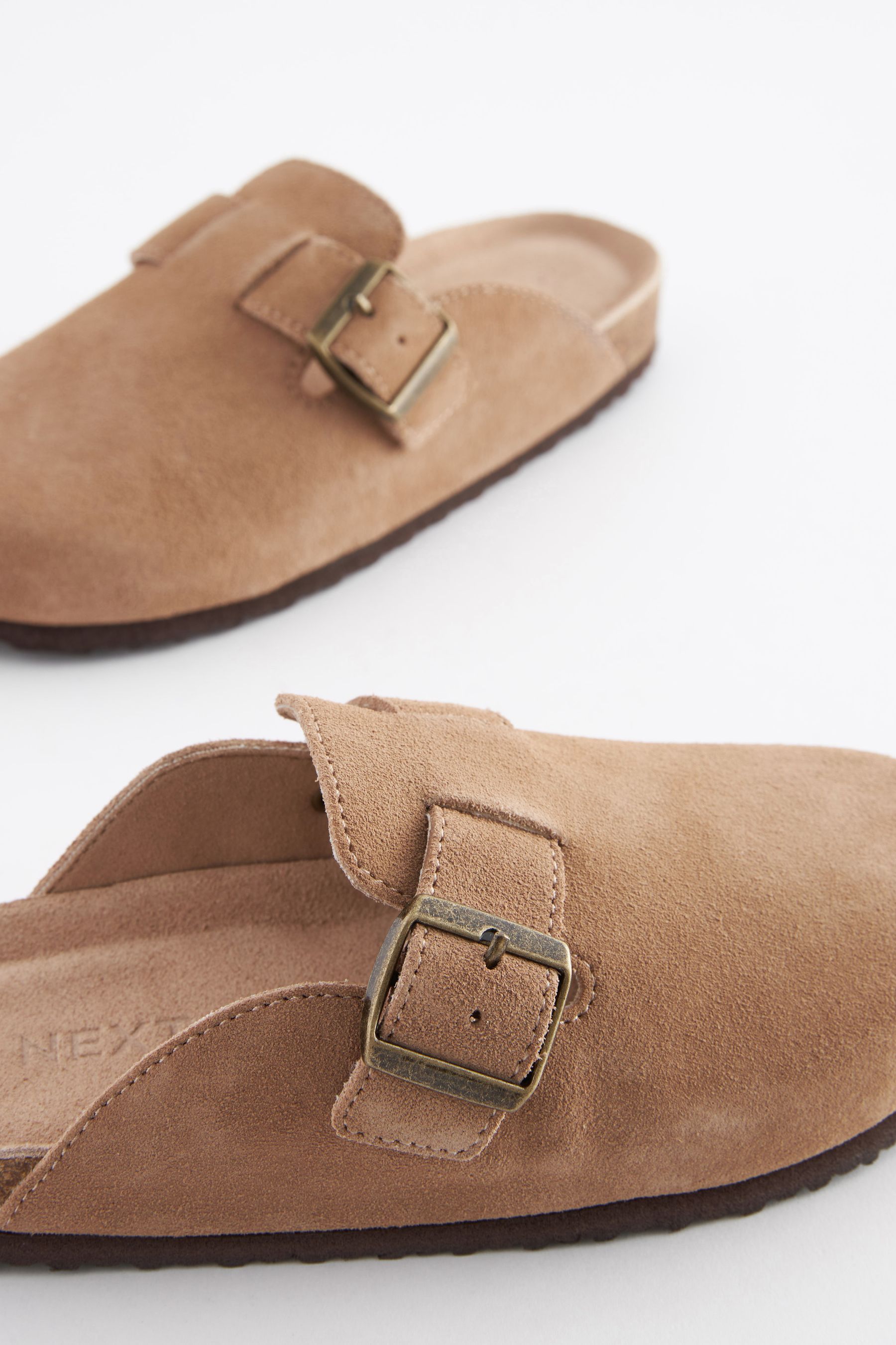 Tan suede slip ons sales