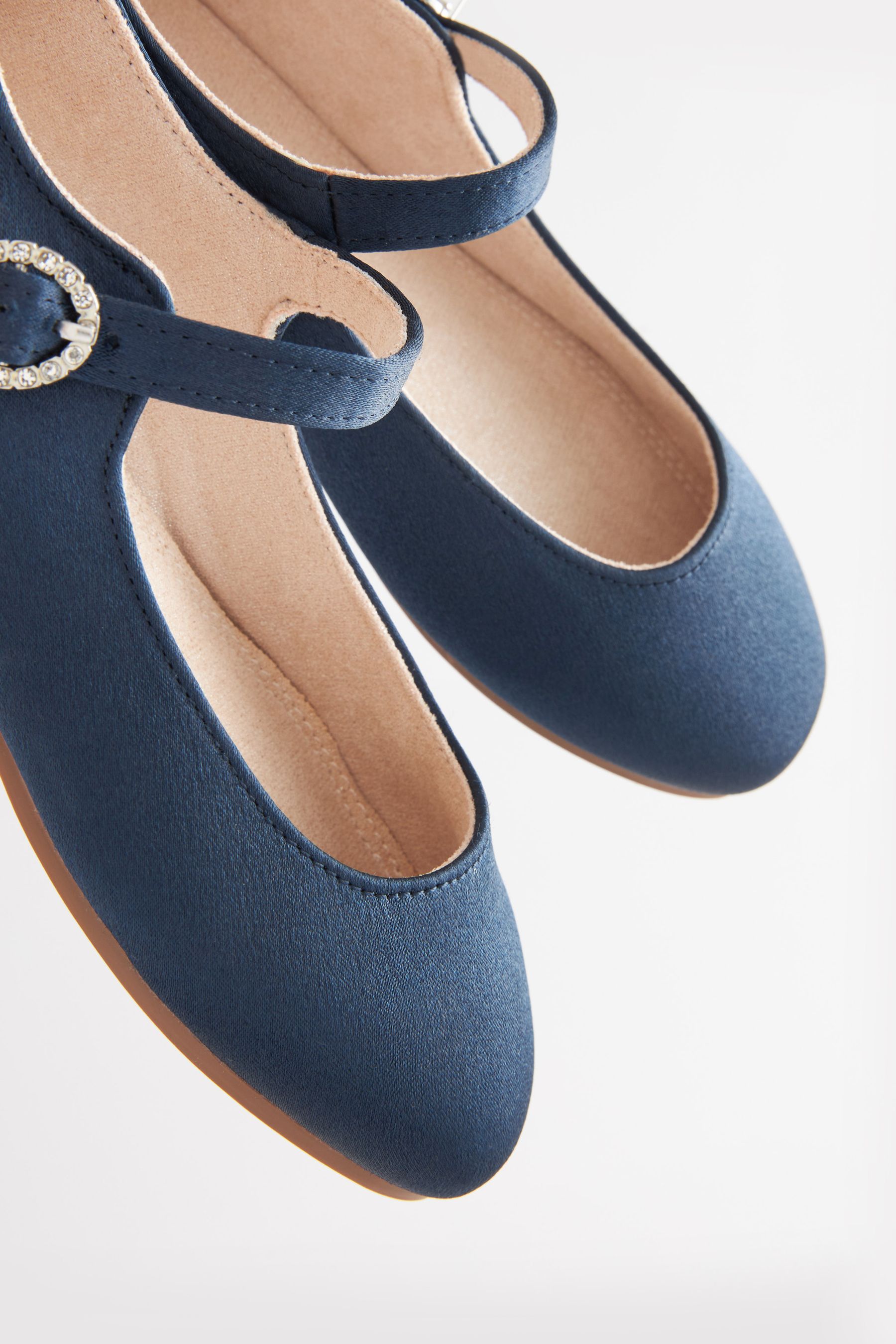Navy blue occasion shoes top