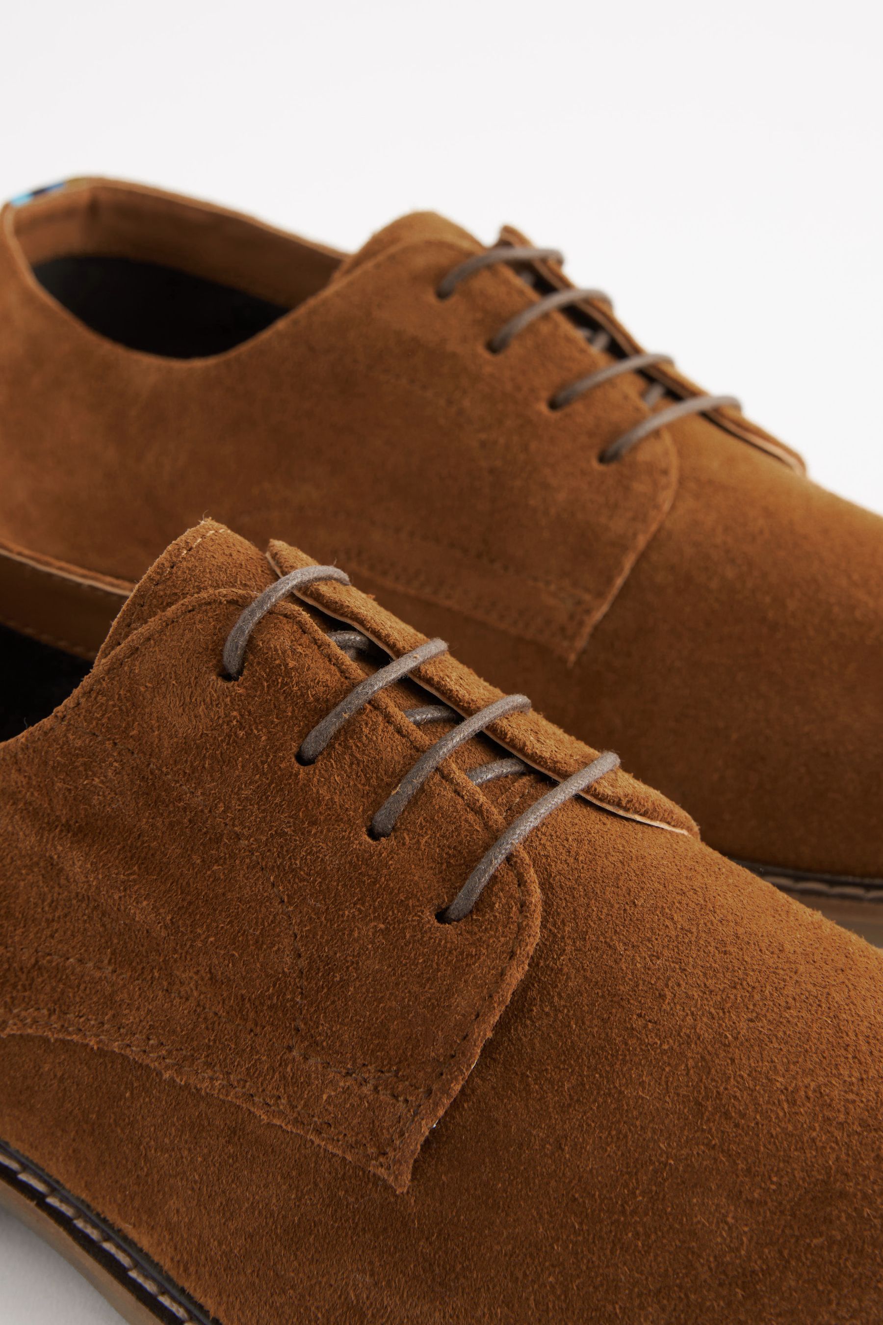 Buy Tan Brown Suede Derby Shoes from Next Germany