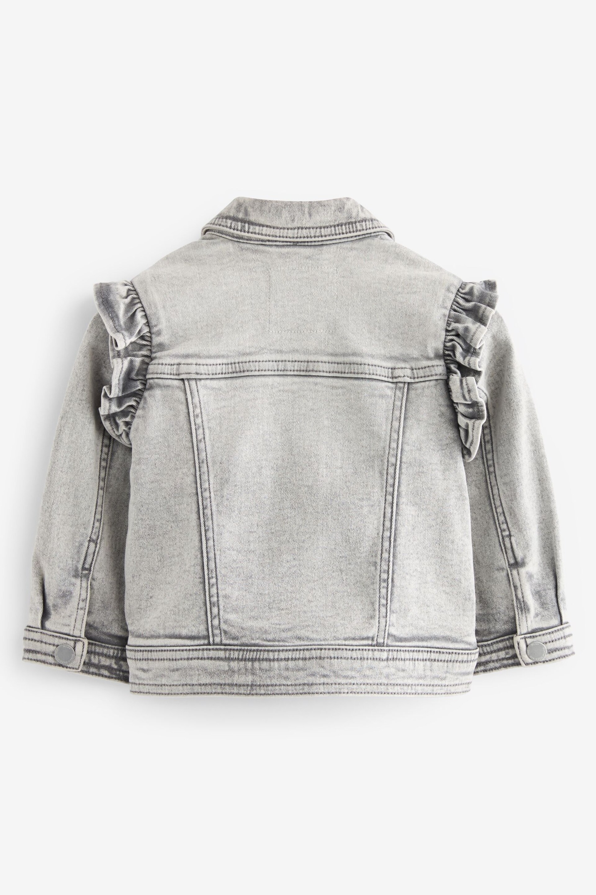 Grey Denim Frill Jacket (3mths-7yrs) - Image 6 of 10