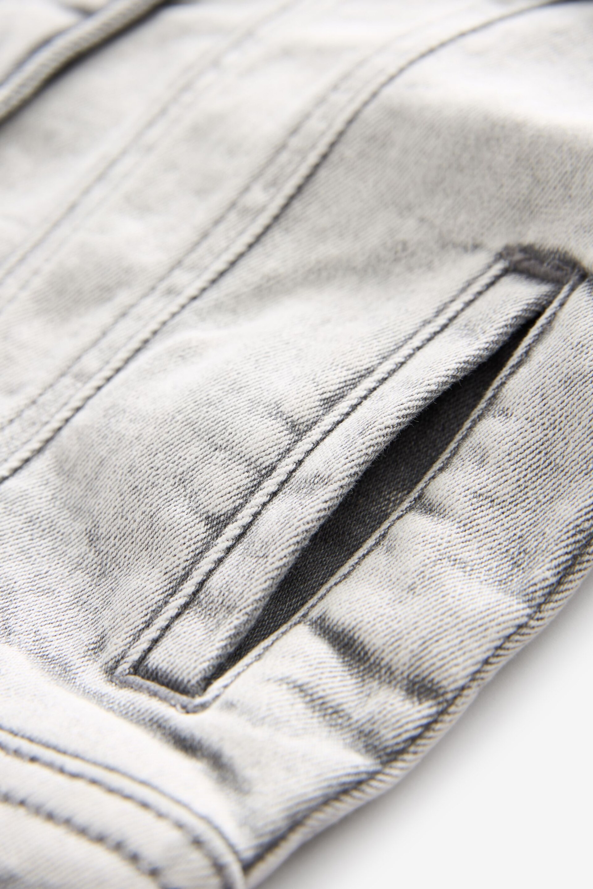 Grey Denim Frill Jacket (3mths-7yrs) - Image 9 of 10