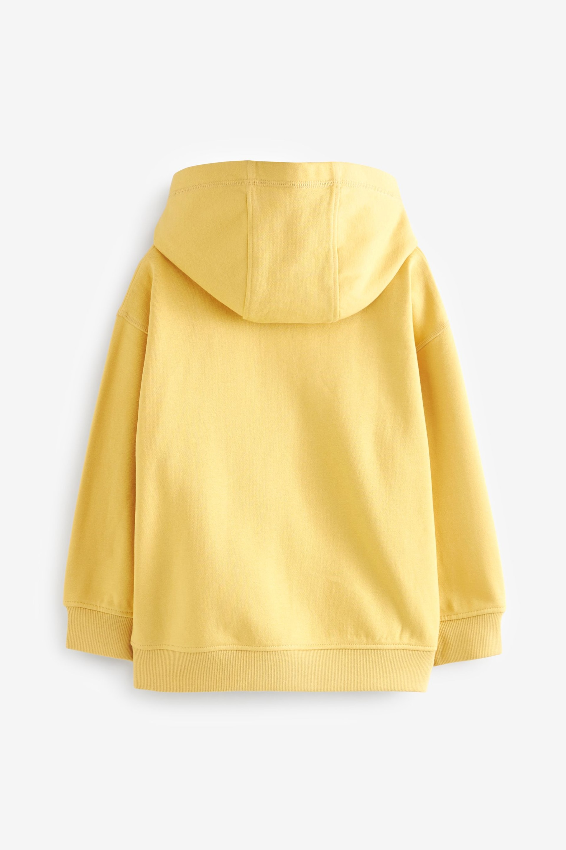 Buttermilk Yellow Plain Jersey Hoodie (3-16yrs) - Image 2 of 3