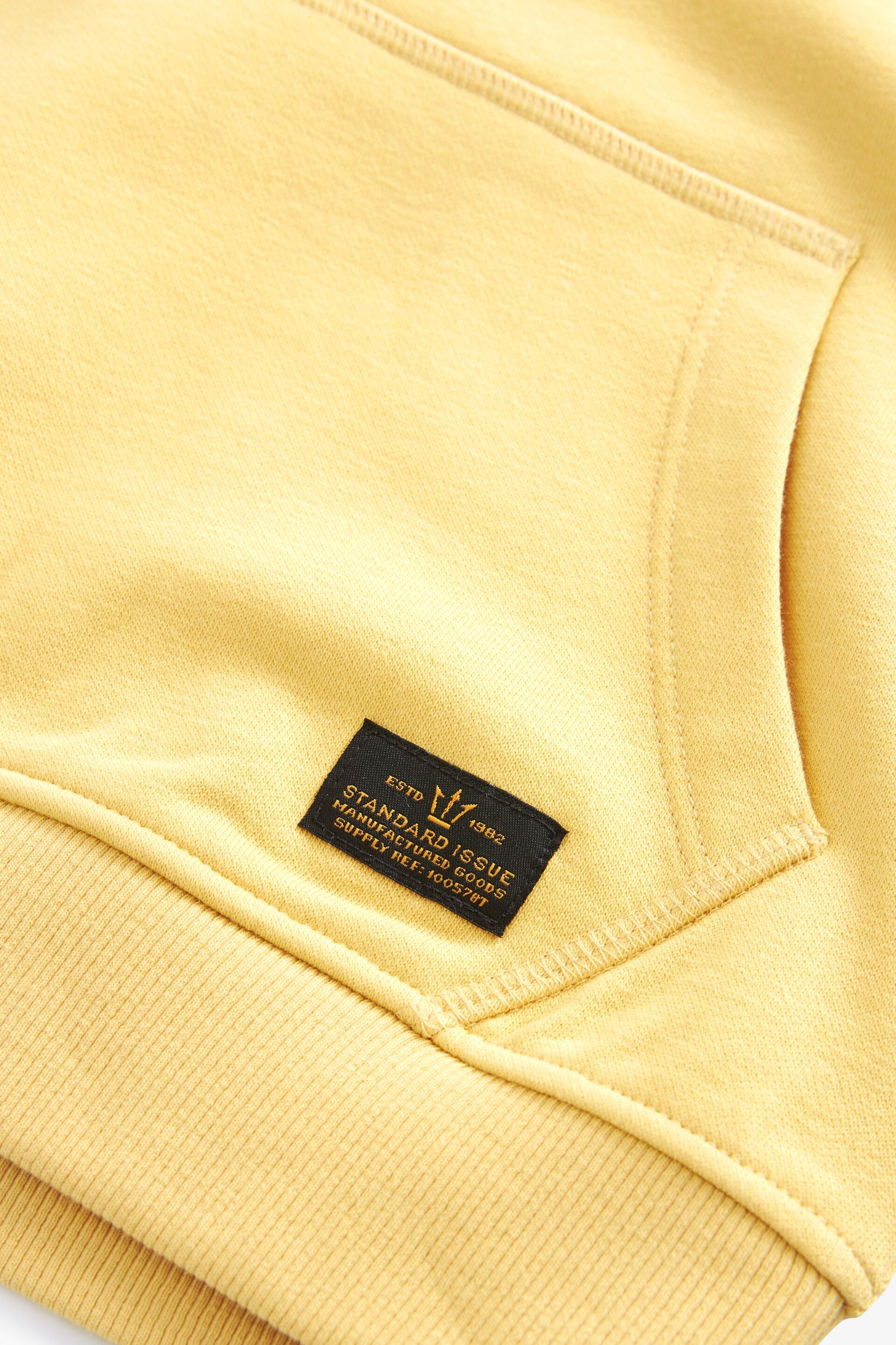 Buttermilk Yellow Plain Jersey Hoodie (3-16yrs) - Image 3 of 3