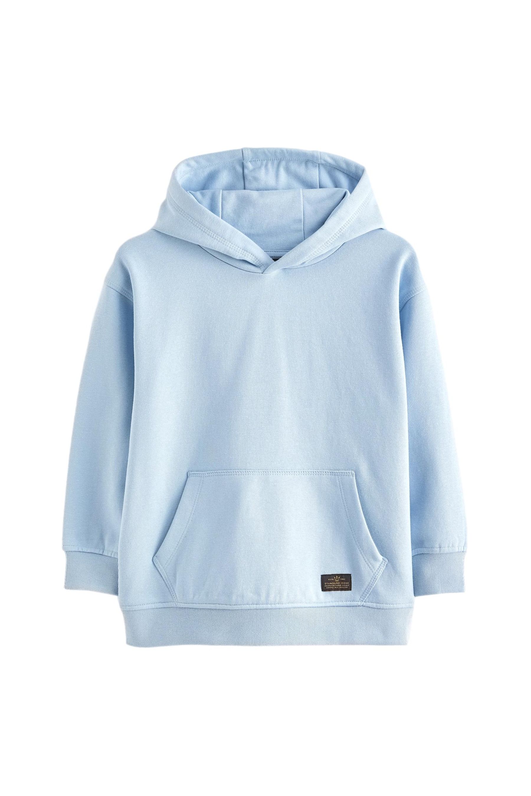 Buy Light Blue Plain Jersey Hoodie 3 16yrs from Next Luxembourg