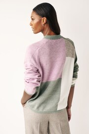 Lilac Purple Crew Neck Jumper - Image 3 of 6