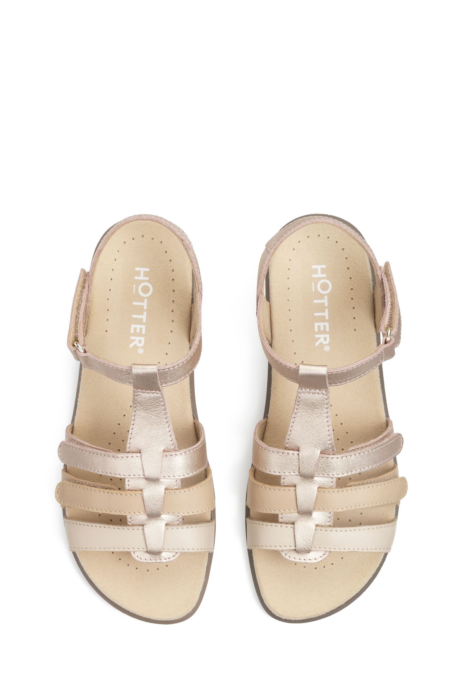 Buy Hotter Gold Sol Touch Close Gladiator Sandals from Next Ireland