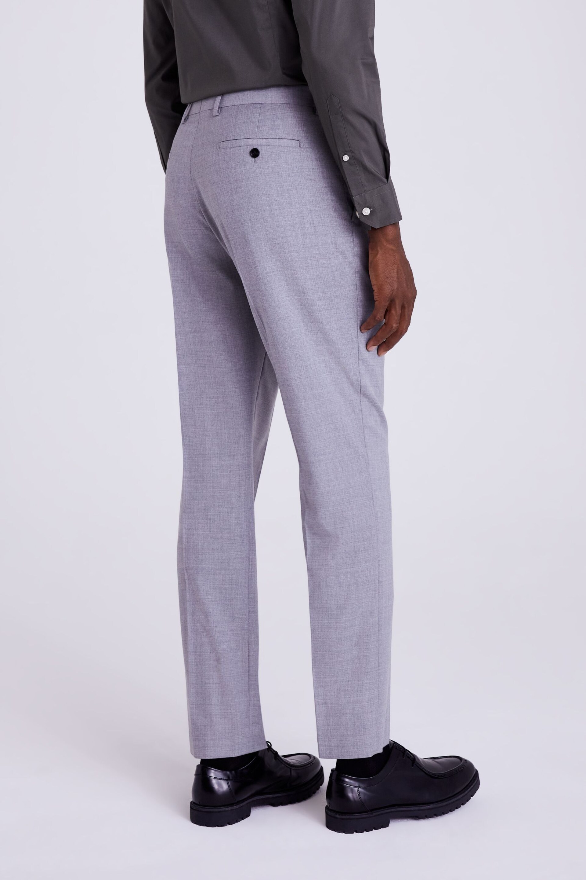 Grey Stretch Suit: Trousers - Image 2 of 3