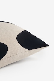Black/White 50 x 50cm Wave Cushion - Image 5 of 6