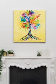 Steven Brown Art Yellow Tree of Life Canvas Print - Image 2 of 4