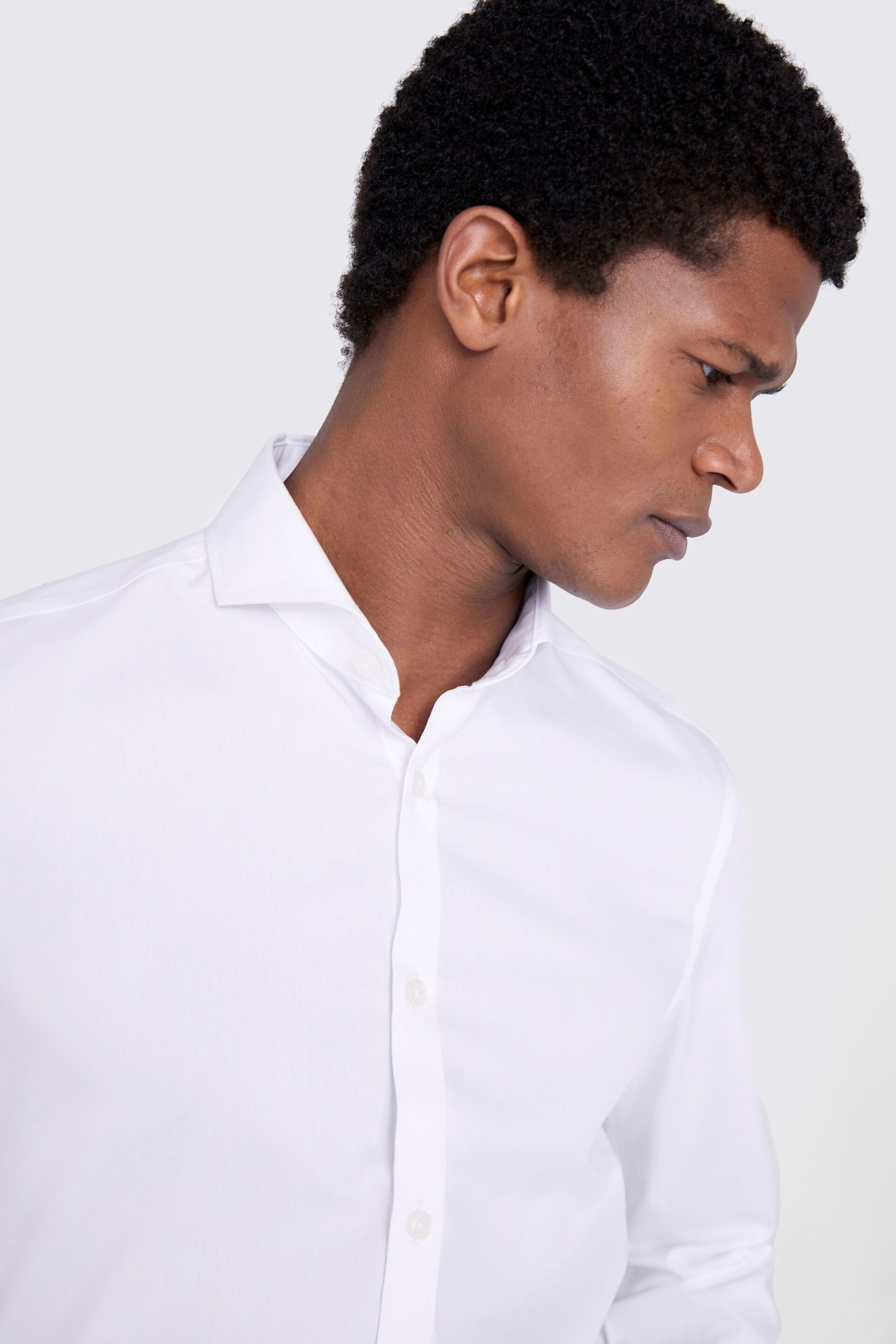 MOSS Slim Fit Pinpoint Oxford Non- Iron Shirt - Image 2 of 4