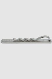 Reiss Silver Ardley Stone Insert Tie Bar - Image 3 of 4