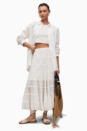 AllSaints White Eva Skirt - Image 4 of 8