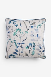 Blue 50 x 50cm Isla Floral Cushion - Image 3 of 4