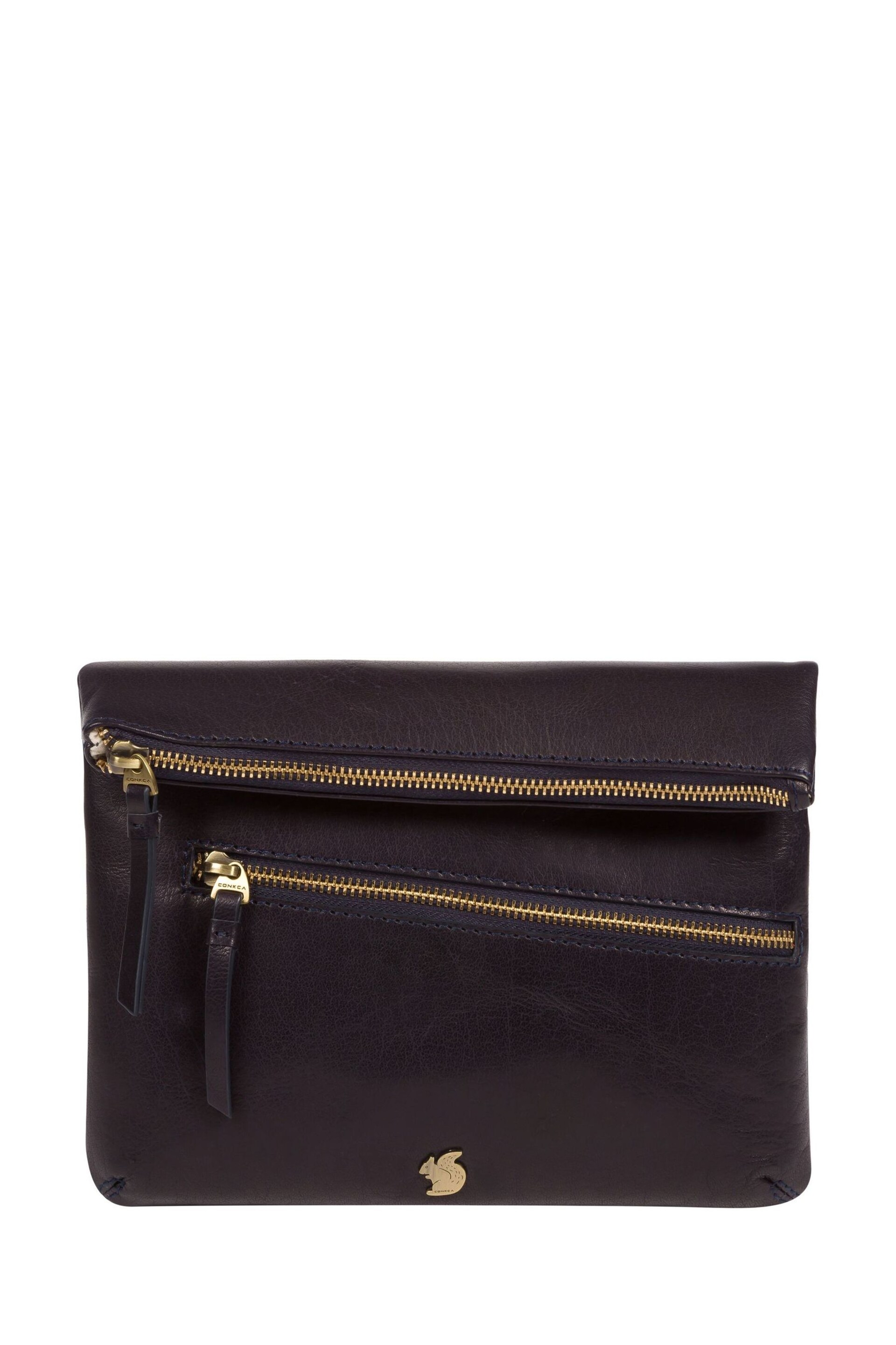 Conkca Flare Leather Clutch Bag - Image 2 of 6