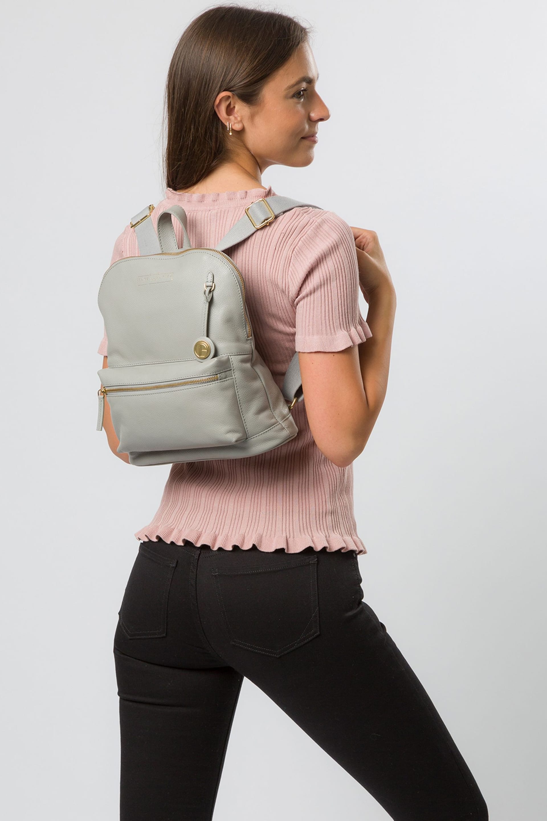 Pure Luxuries London Kinsely Leather Backpack - Image 1 of 5