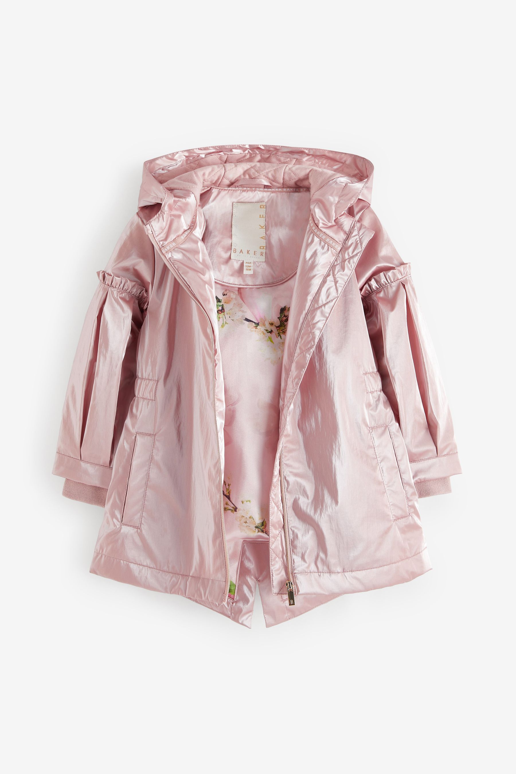 Ted baker leather jacket pink hot sale
