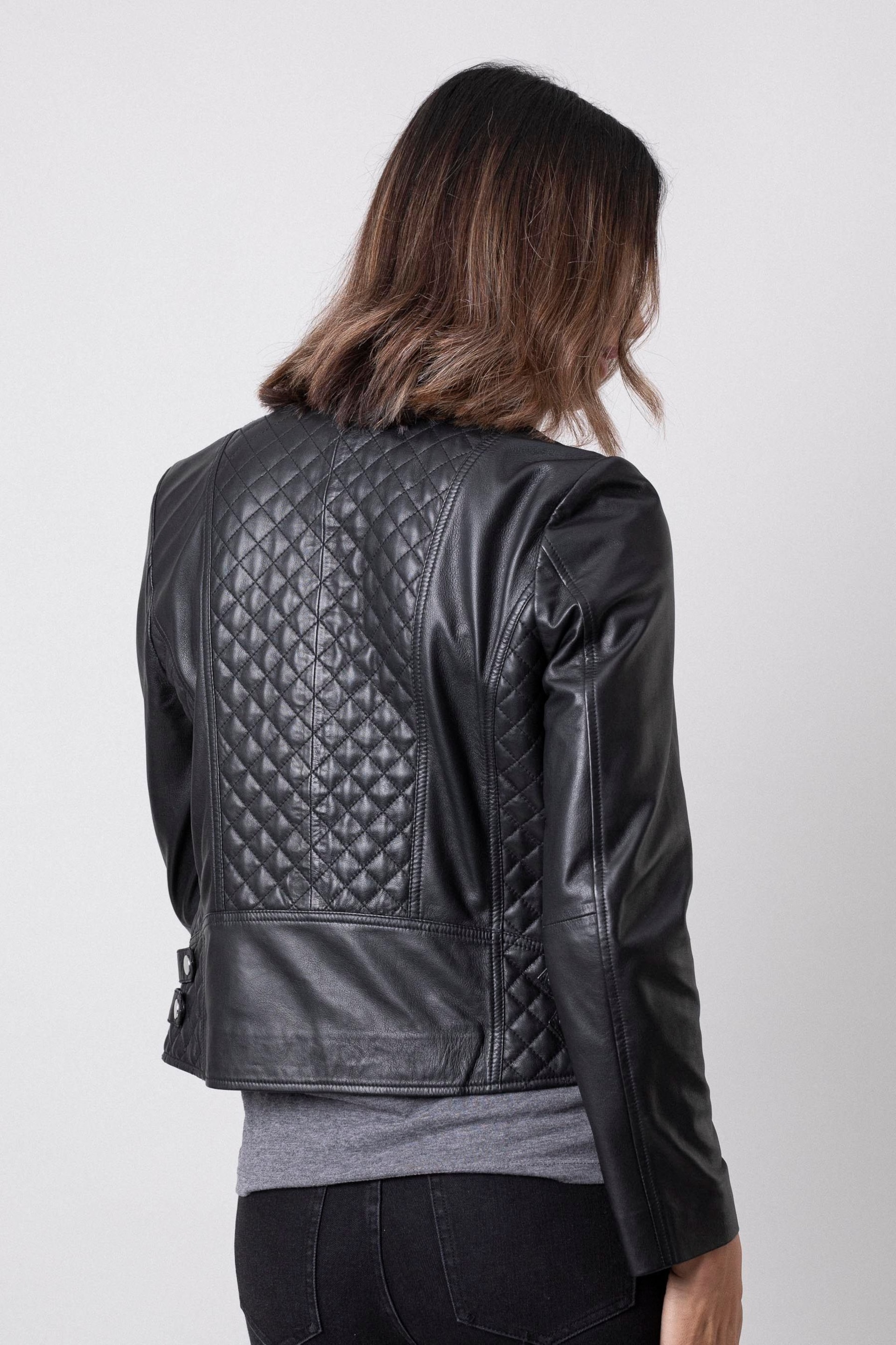 Lakeland Leather Black Devoke Leather Jacket - Image 4 of 14