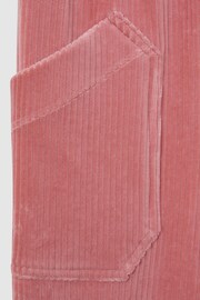 Reiss Pink Kora Junior Relaxed Corduroy Drawstring Trousers - Image 6 of 6