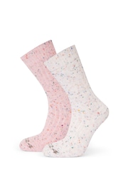 Tog 24 Pink Opora Trek Socks 2 Pack - Image 1 of 2