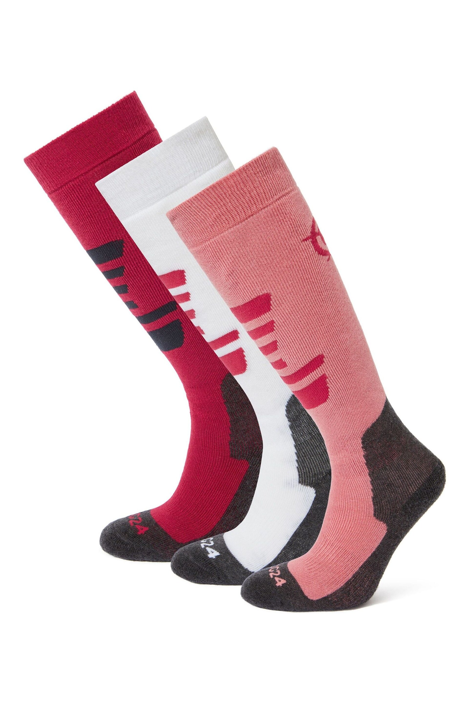 Tog 24 Pink Bergenz Ski Socks - Image 1 of 2