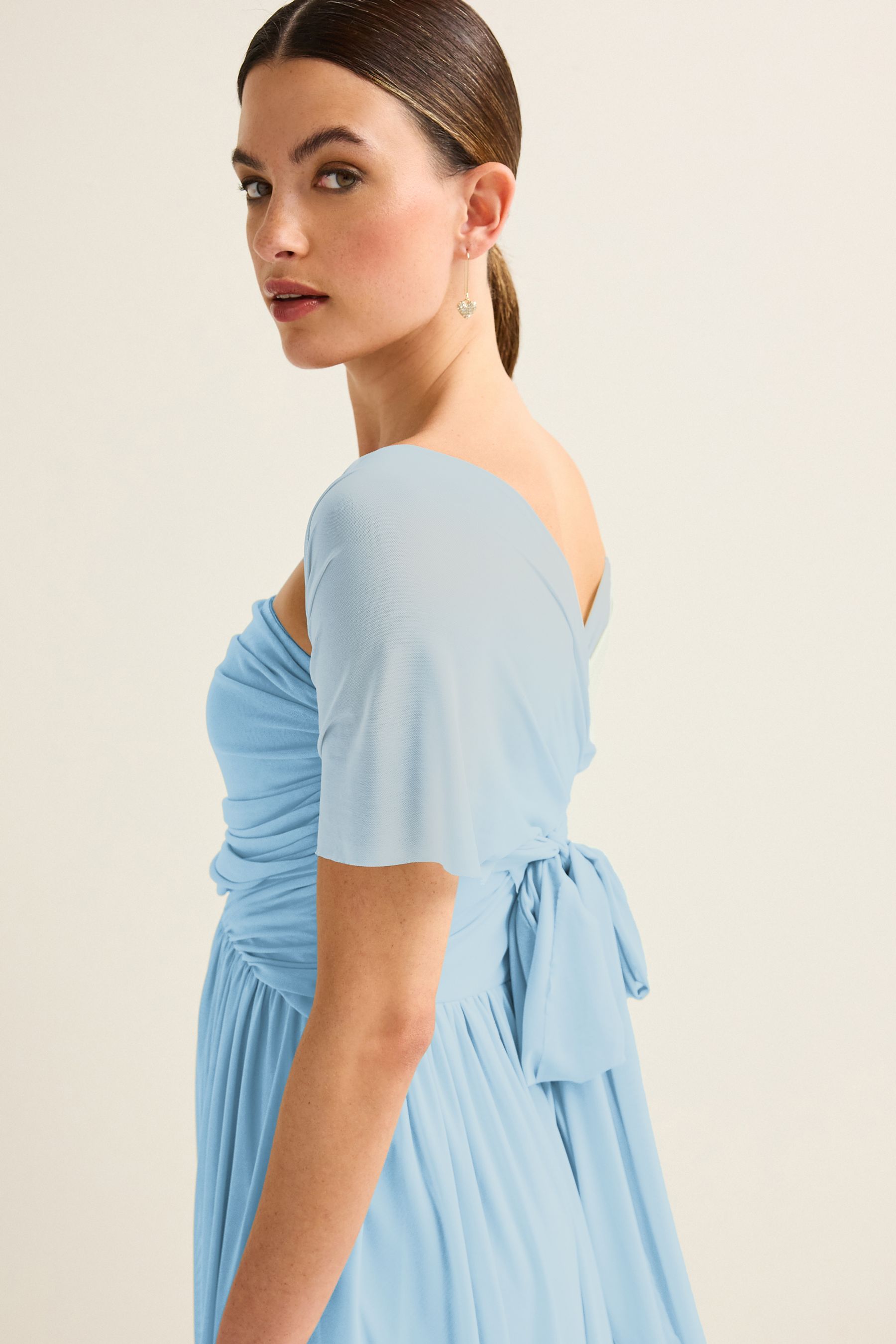 Blue multiway bridesmaid dress top