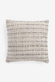 Monochrome 50 x 50cm Mono Textured Weave Cushion - Image 3 of 4