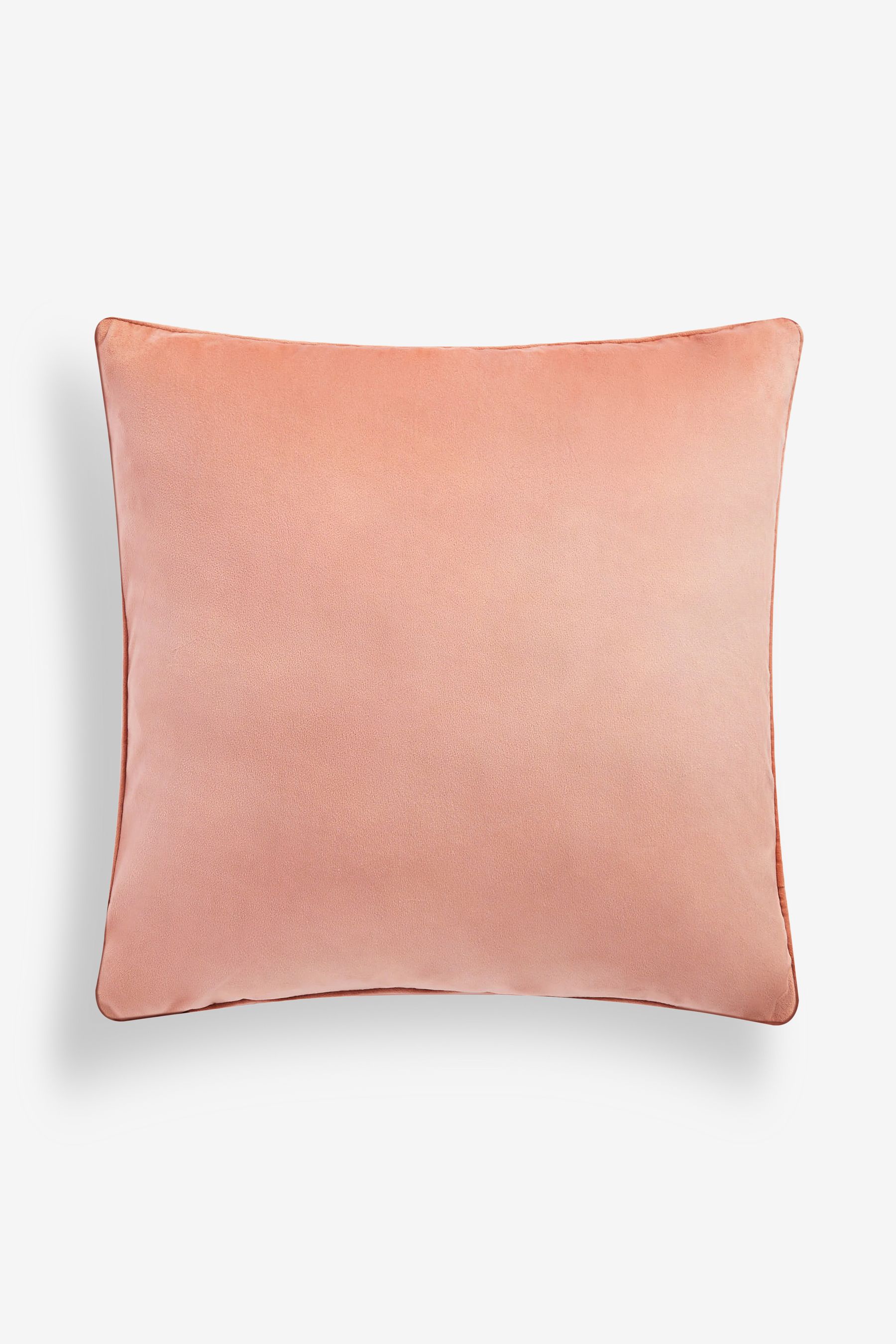 Buy Peach Pink 59 x 59cm Matte Velvet Cushion from Next Luxembourg