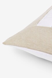 Neutral 59 x 59cm Dalby Stitch Detail Cushion - Image 2 of 5