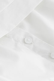 White Bandeau 100% Cotton Poplin Top - Image 6 of 6